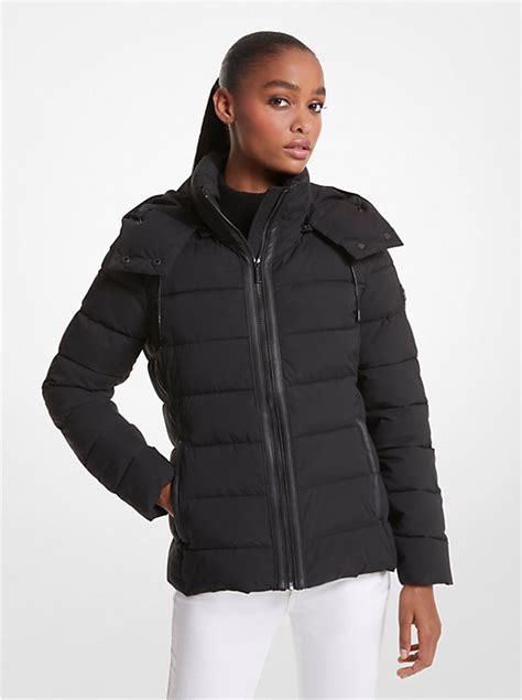 michael kors 6302|Quilted Woven Hooded Puffer Jacket .